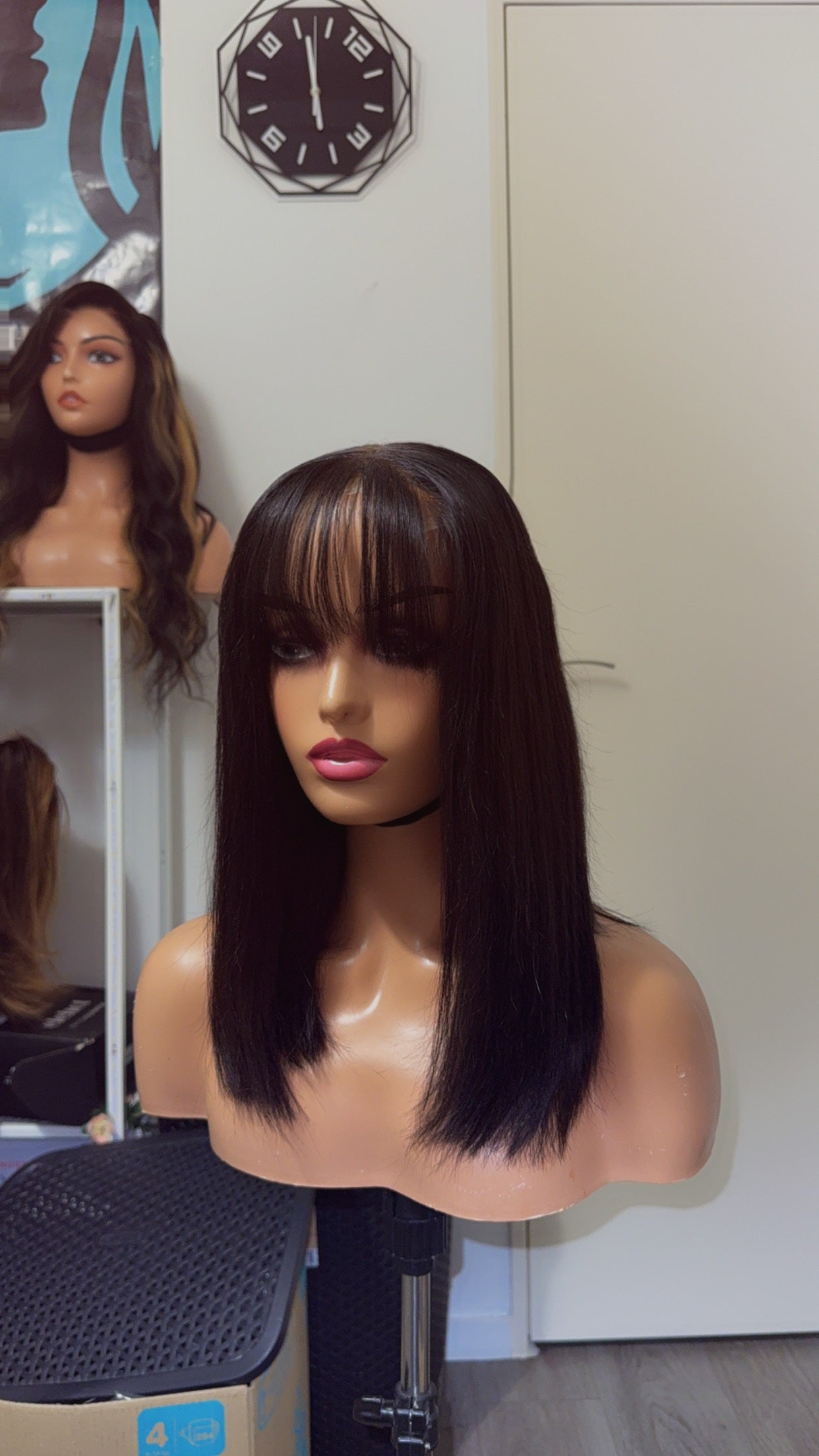 Virgin Hair Wig HD Glueless Honey Blonde Highlight Wig