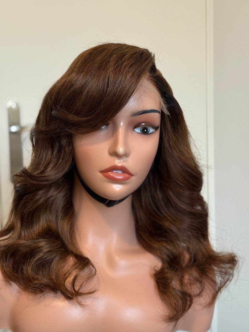Virgin Hair Wig HD Glueless Dark Root Ombre Deep Curly Wig